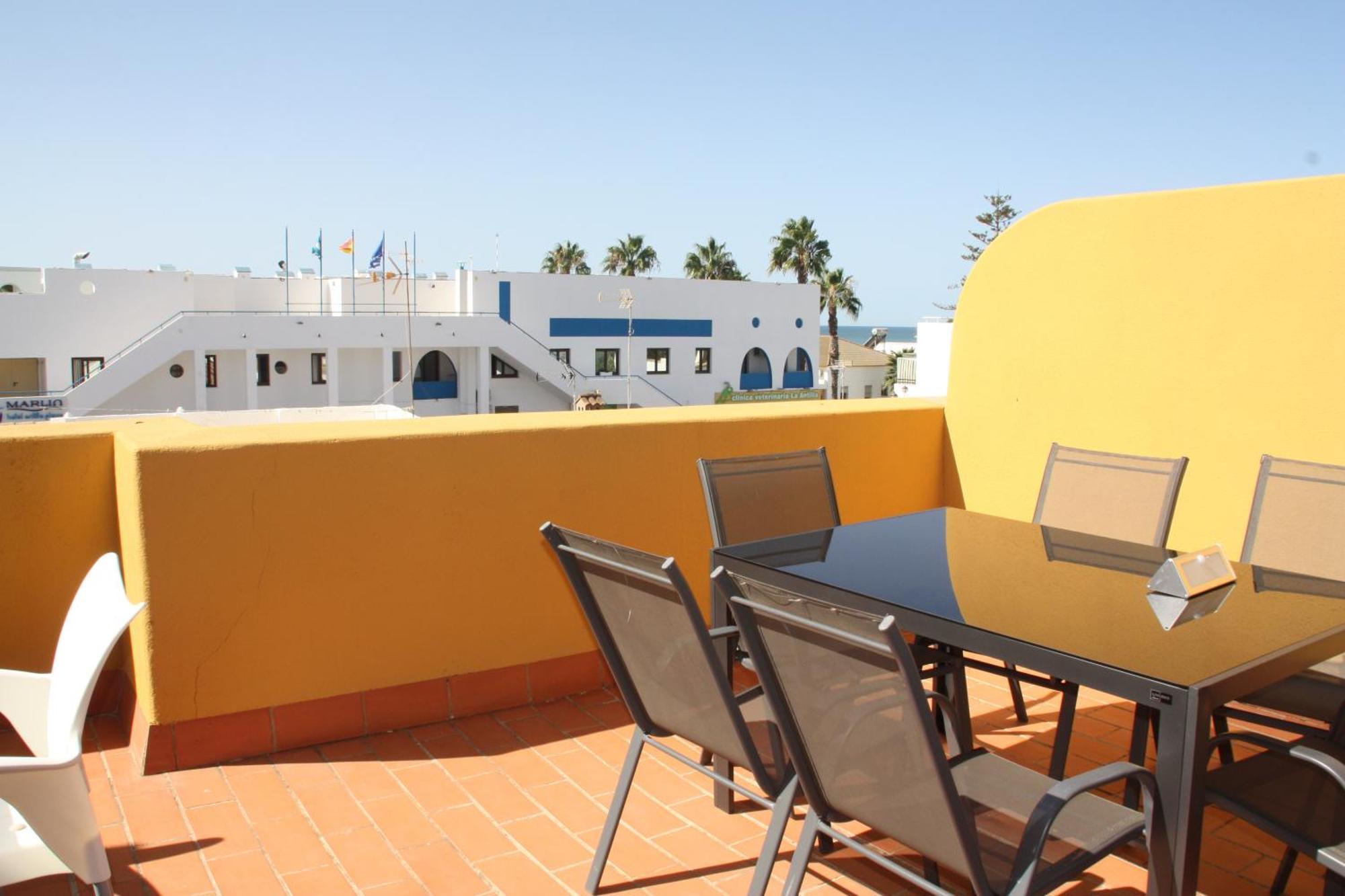 Atico Duplex 2 Linea De Playa En La Antilla Luaran gambar